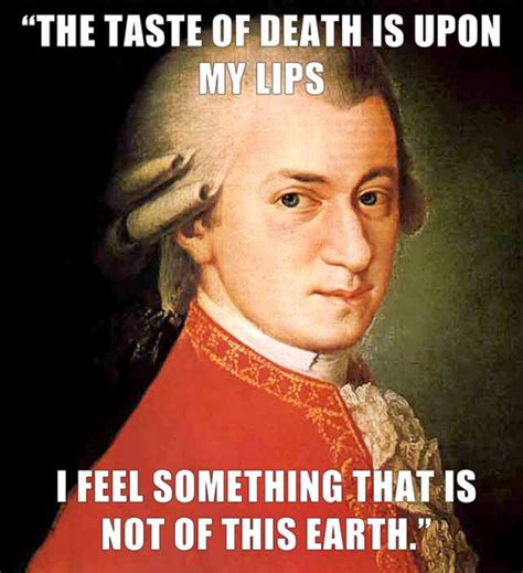What were Mozart's last words?