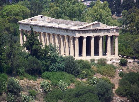 What were roofs made of in ancient Greece?