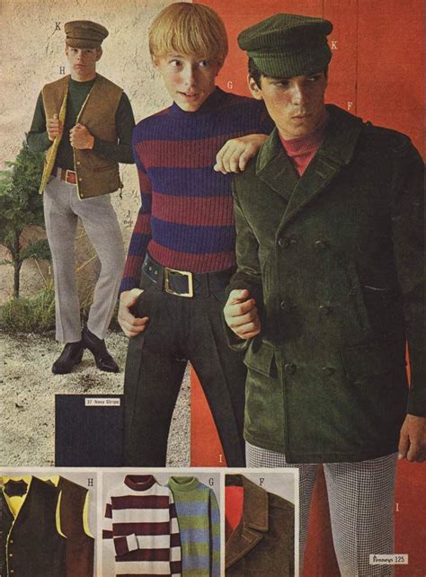 What were some fashion trends in the 1960s men?