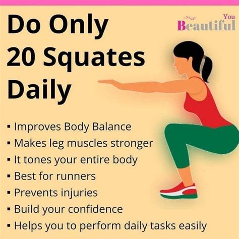 What will 20 squats a day do?