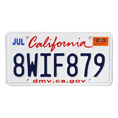 What will California license plates be in 2023?