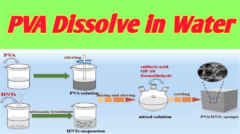 What will dissolve PVA?