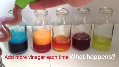 What will react with vinegar?