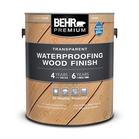 What wood finish is waterproof?