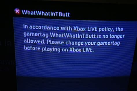 What words are banned in Xbox gamertags?