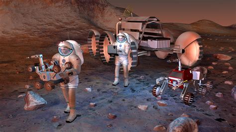 What year are humans going to Mars?