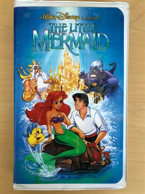 What year was Little Mermaid released on VHS?