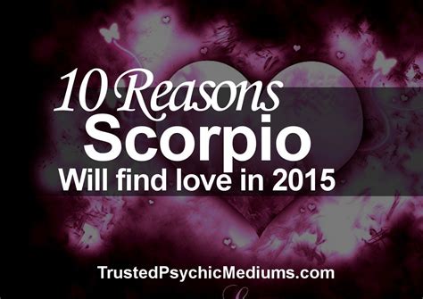 What year will Scorpio find love?