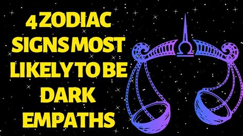 What zodiac signs are dark empaths?