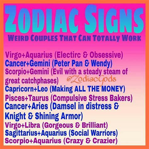 What zodiac signs are quirky?