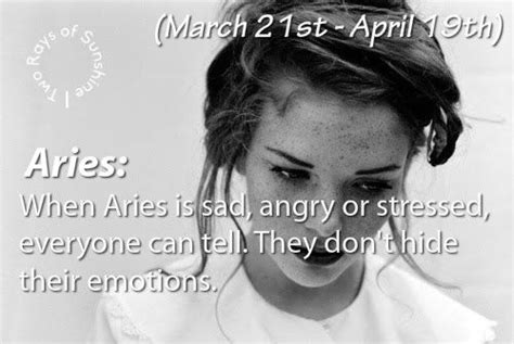When Aries is sad?