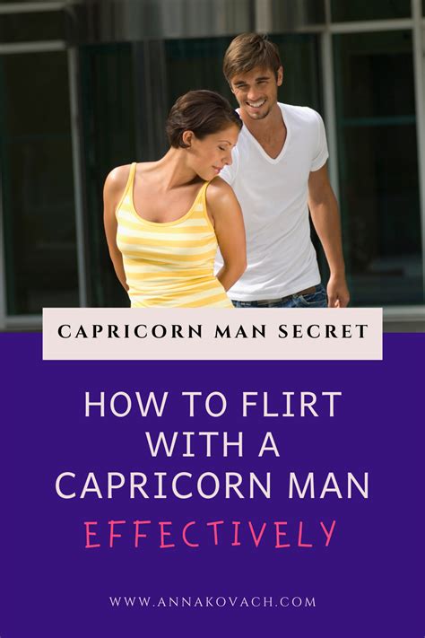 When a Capricorn man flirts?