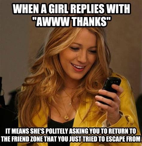 When a girl replies thanks?