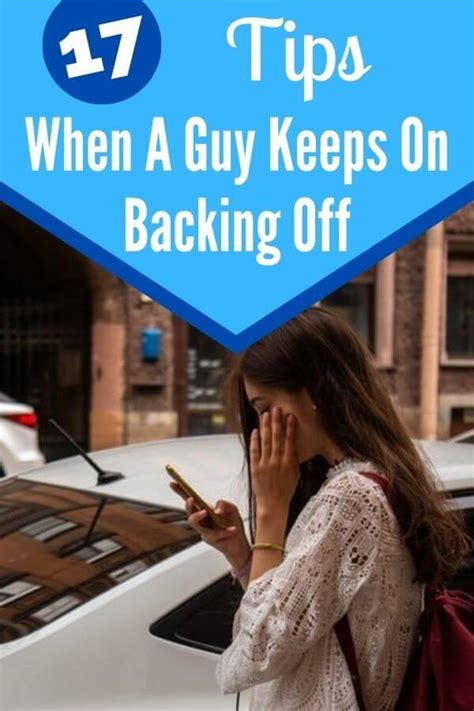 When a guy acts interested then backs off?