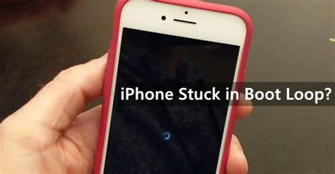 When a iPhone gets stuck in an Apple boot loop and will not reset?