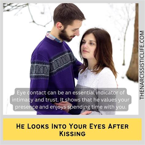 When a man looks into your eyes while making love?