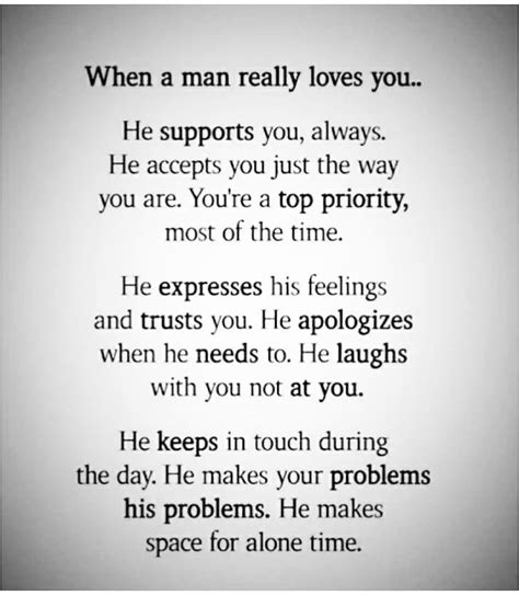When a man realizes he loves you?