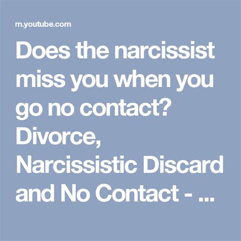 When a narcissist goes missing?