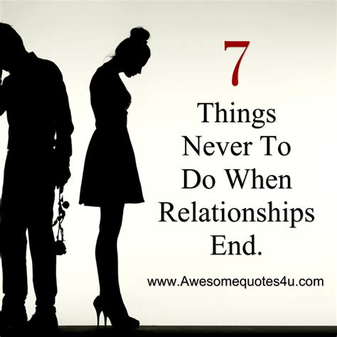 When a relationship is near its end?