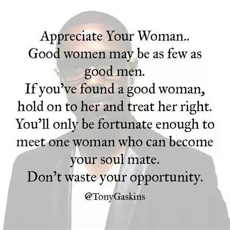 When a woman appreciates a man?