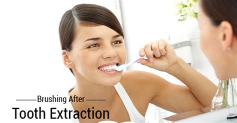 When can I brush my teeth with toothpaste after an extraction?