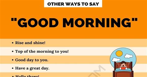 When can you start saying good morning?