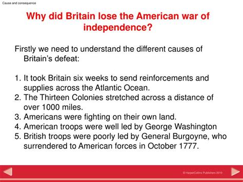 When did Britain lose America as a colony?