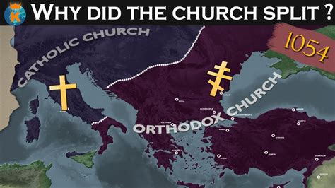When did Catholicism split from Christianity?