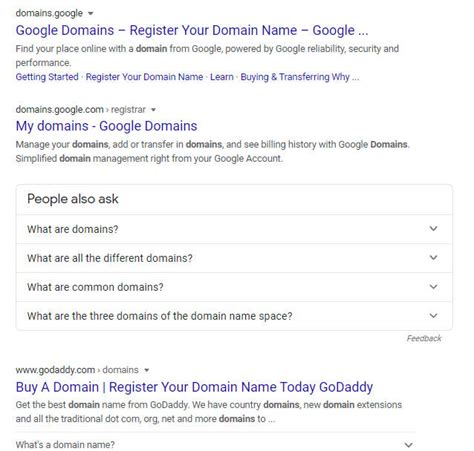 When did Google become a domain?