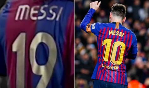 When did Messi wear 19?