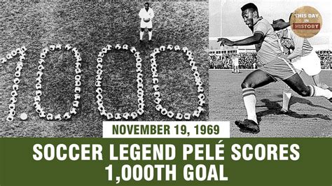 When did Pele score his 1000th goal?