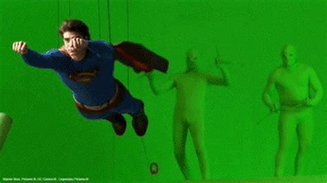 When did green screen become common?