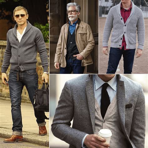 When did men wear cardigans?