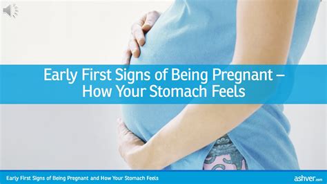 When do you start to feel pregnant in your stomach?