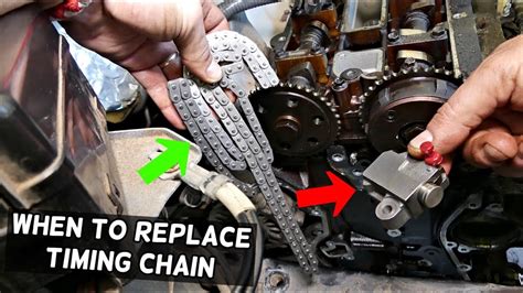 When should I replace my timing chain tensioner?