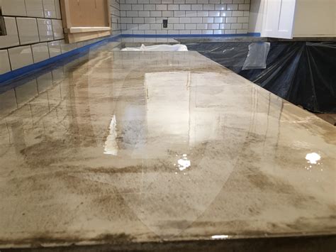 When should I stain my concrete countertops?