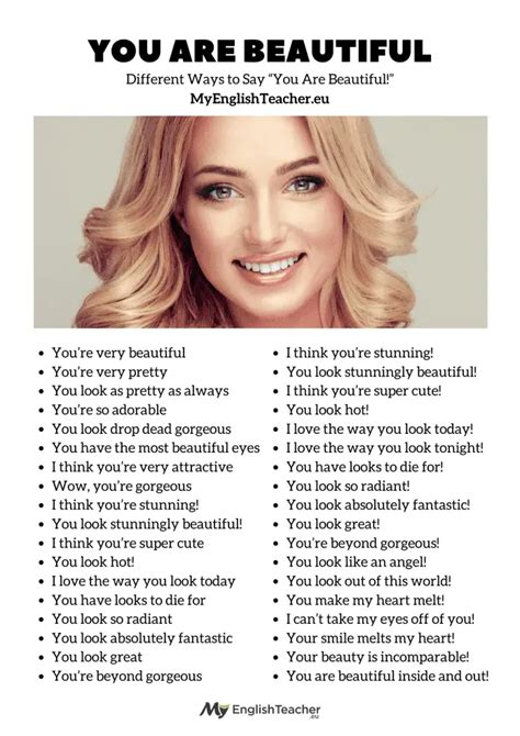When should you call a girl beautiful?