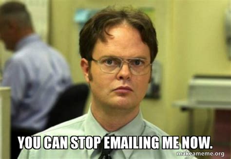 When should you stop emailing back?