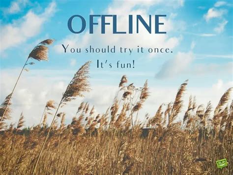 When should you take things offline?