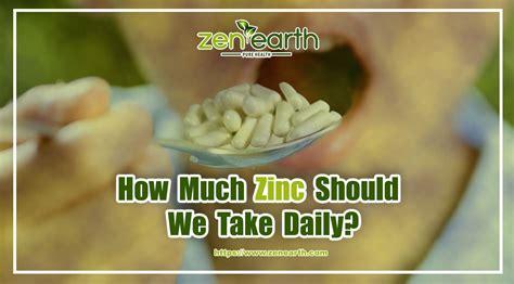 When should zinc be avoided?