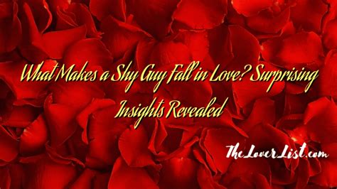 When shy guys fall in love?