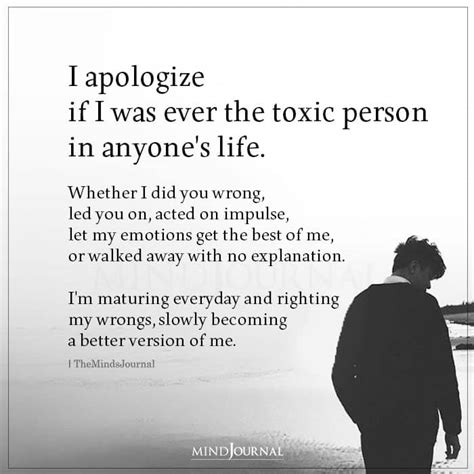 When toxic people apologize?