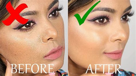 When using foundation What should you avoid?