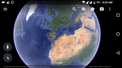 When was Google Earth last done?