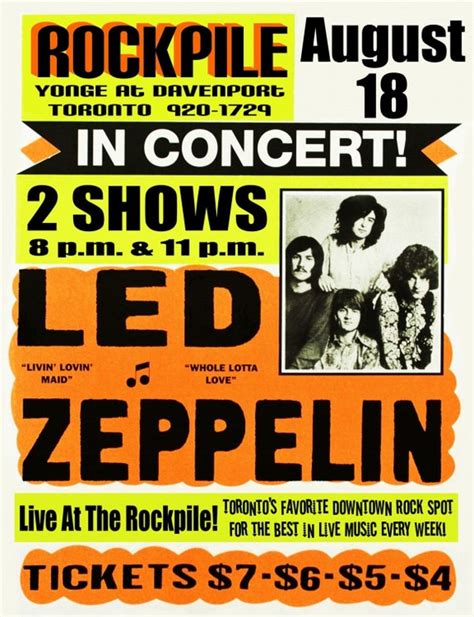 When was Led Zeppelin in Toronto?