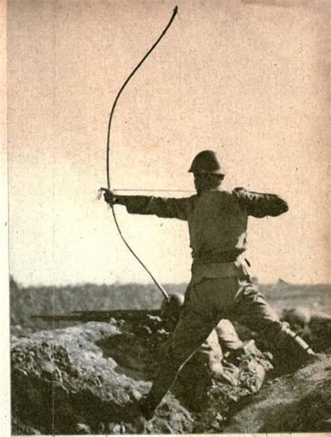 When were bows last used in war?