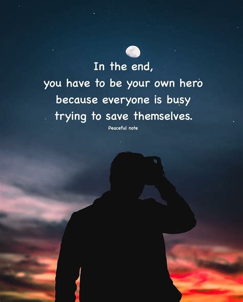 When you become your own hero?