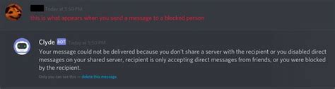 When you block someone on Discord what do they see?