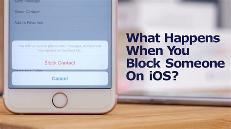 When you block someone on iPhone what happens on their end?