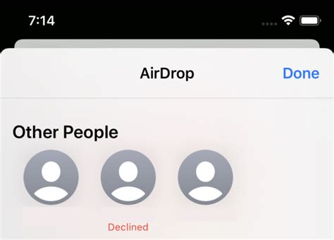 When you decline an AirDrop can you get it back?